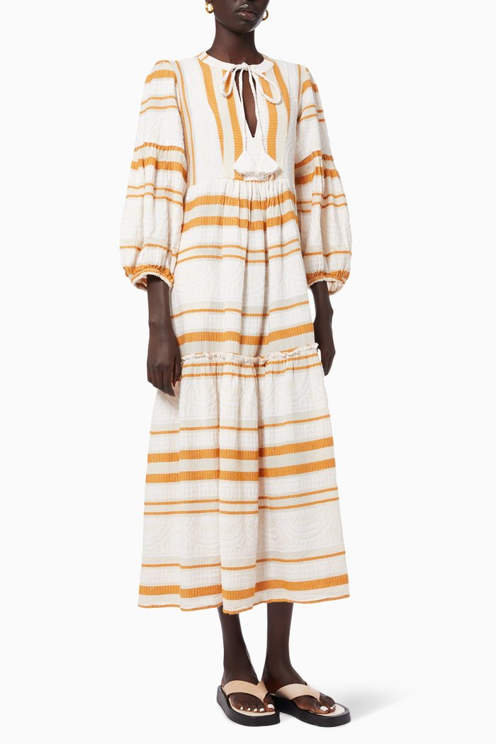 

Zakar Maxi Dress in Cotton, White