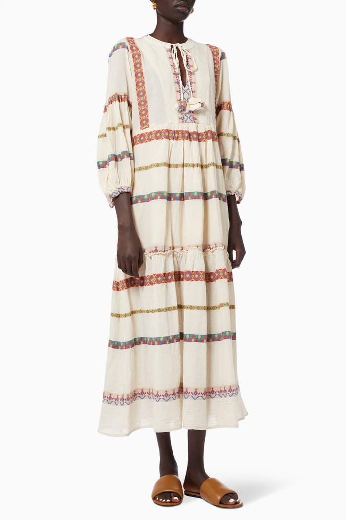 

Zakar Maxi Dress in Cotton, Red