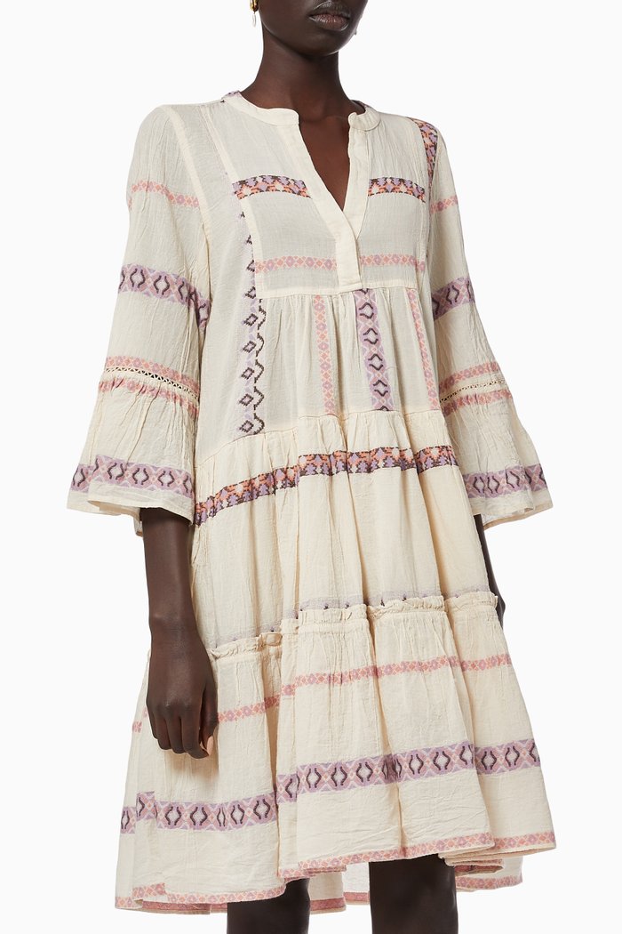 

Zakar Midi Dress in Cotton, Purple