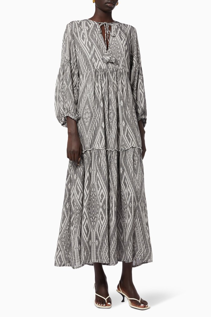 

Zakar Tassel Maxi Dress, Black