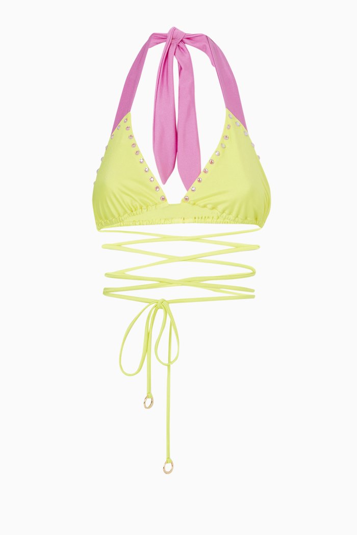 

Mya Bikini Top in Nylon, Multicolour