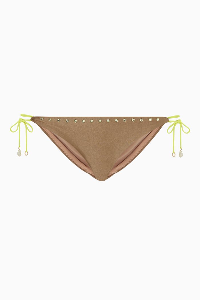 

Dinah Bikini Bottom in Nylon, Green