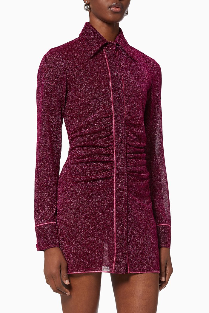 

Lumiere Shirt Dress, Pink