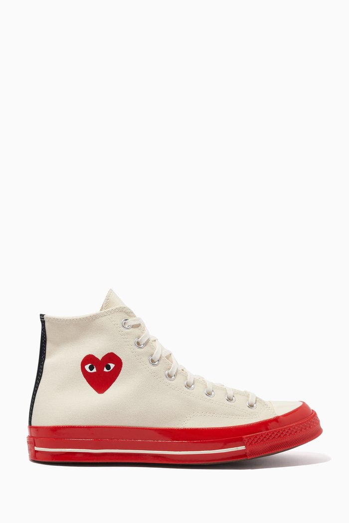 

x Converse Chuck 70 High Top Sneakers in Canvas, White