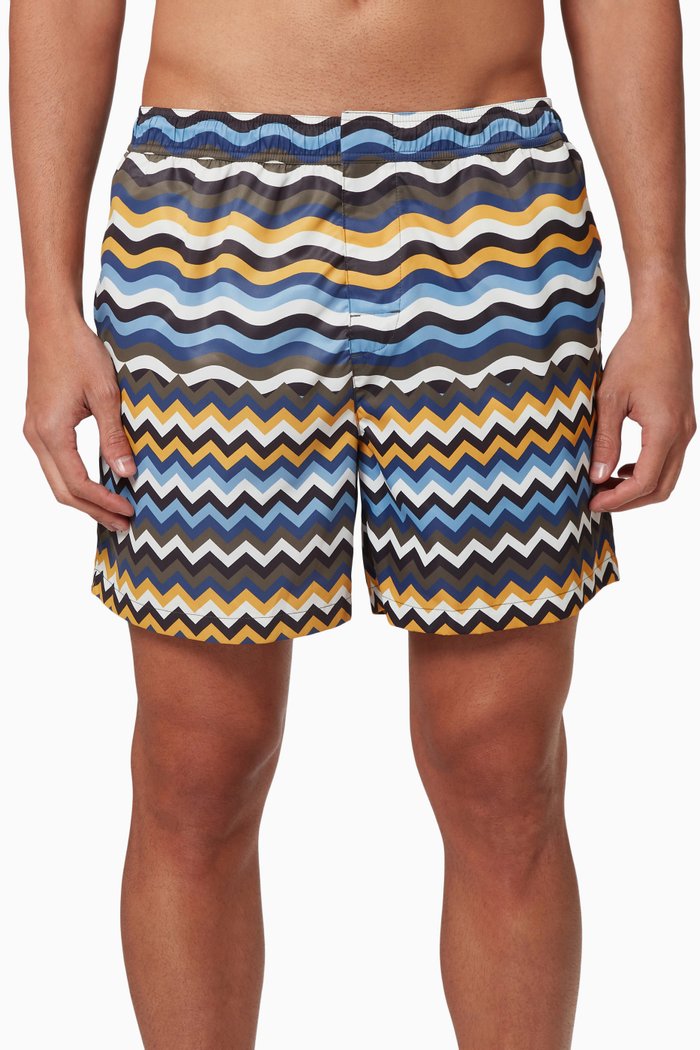 Swimming Trunks in Nylon, Multicolour