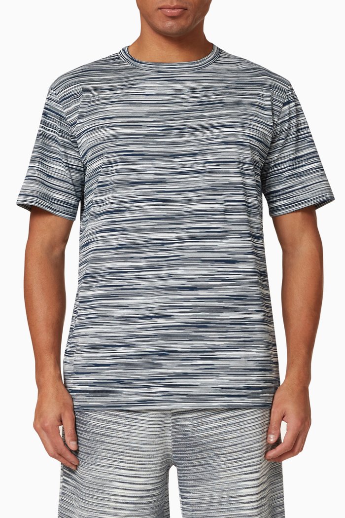 

T-shirt in Cotton Jersey, Blue