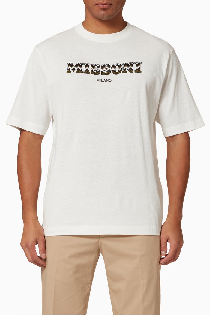 

Logo T-shirt in Cotton Jersey, White