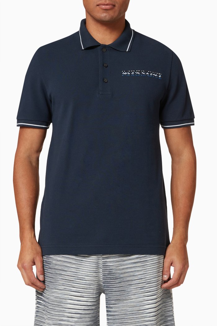 

Polo Shirt in Cotton Piqué, White