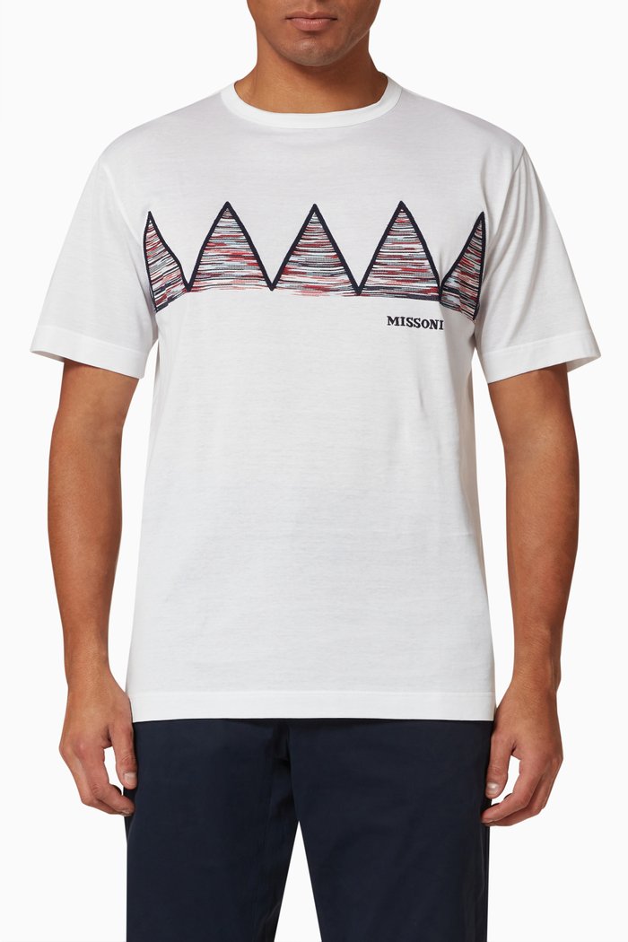 

Logo T-shirt in Cotton Jersey, White