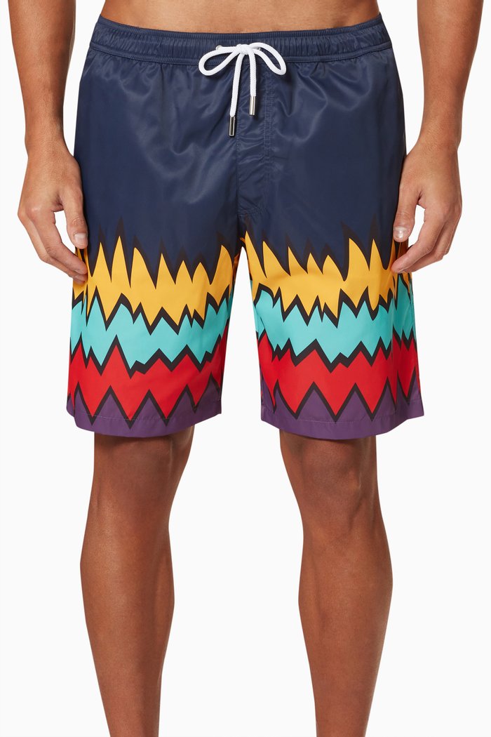 

Swim Shorts in Technical Fabric, Multicolour