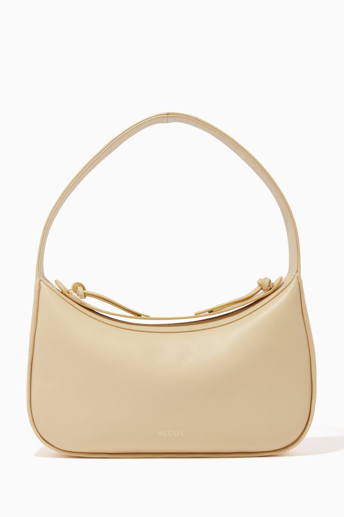 

Delphinus Shoulder Bag in Calf Leather, Neutral