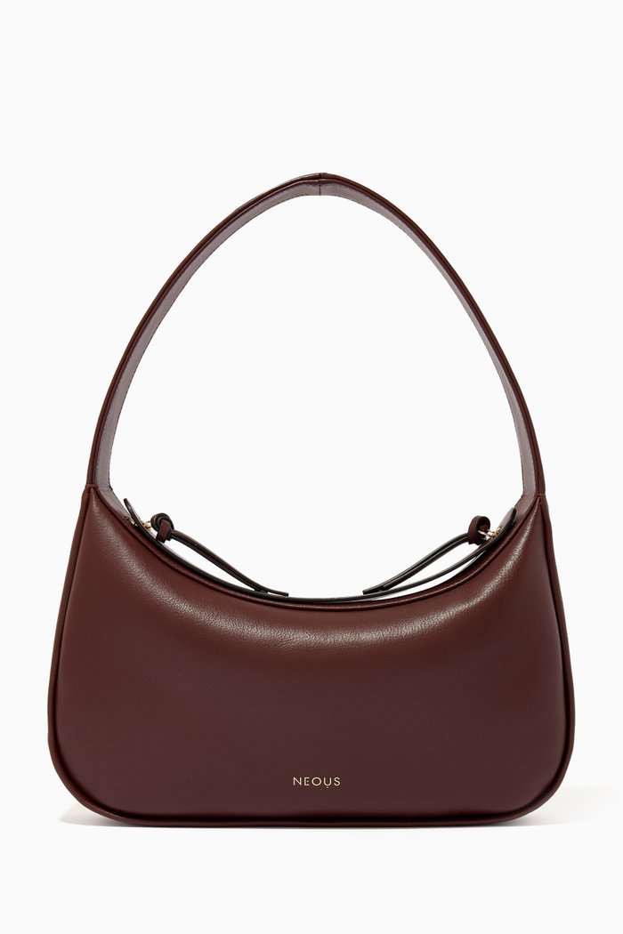 

Delphinus Shoulder Bag in Calf Leather, Brown