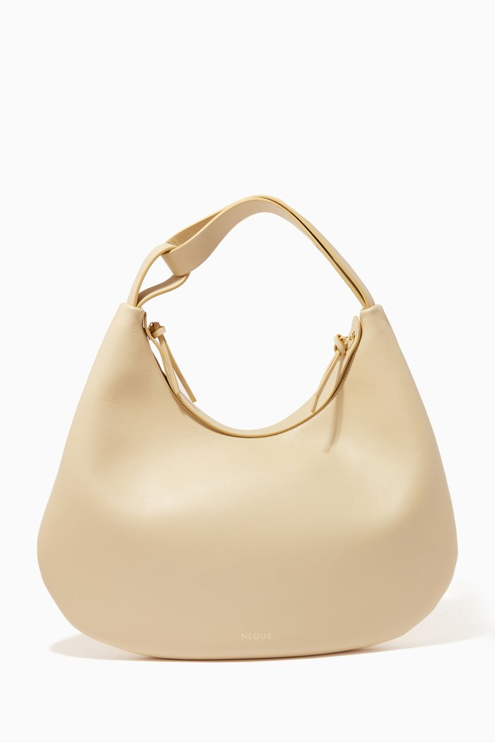 

Pegasus Shoulder Bag in Calf Leather, Neutral