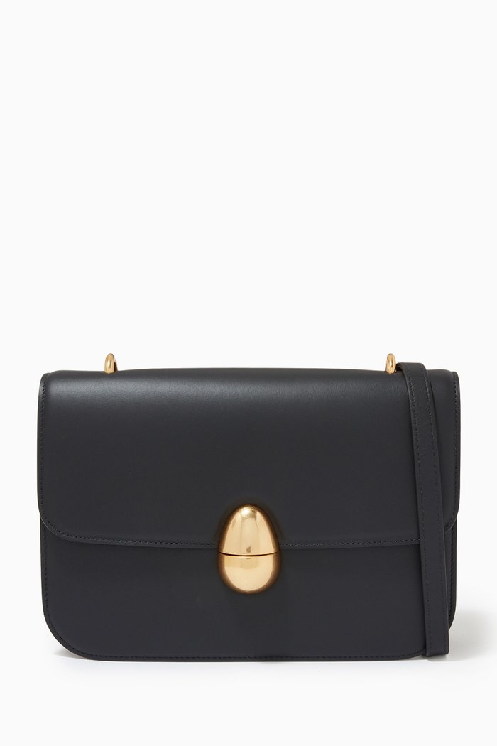 

Phoenix Bag in Calf Leather, Black