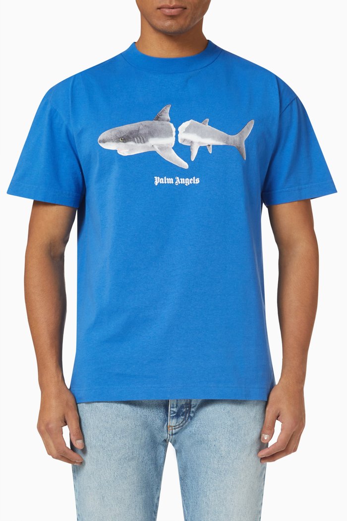 

Shark Classic T-shirt in Cotton, Blue