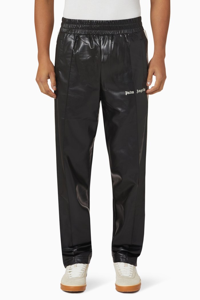 

Like Leather Track Pants in Viscose Blend, Black