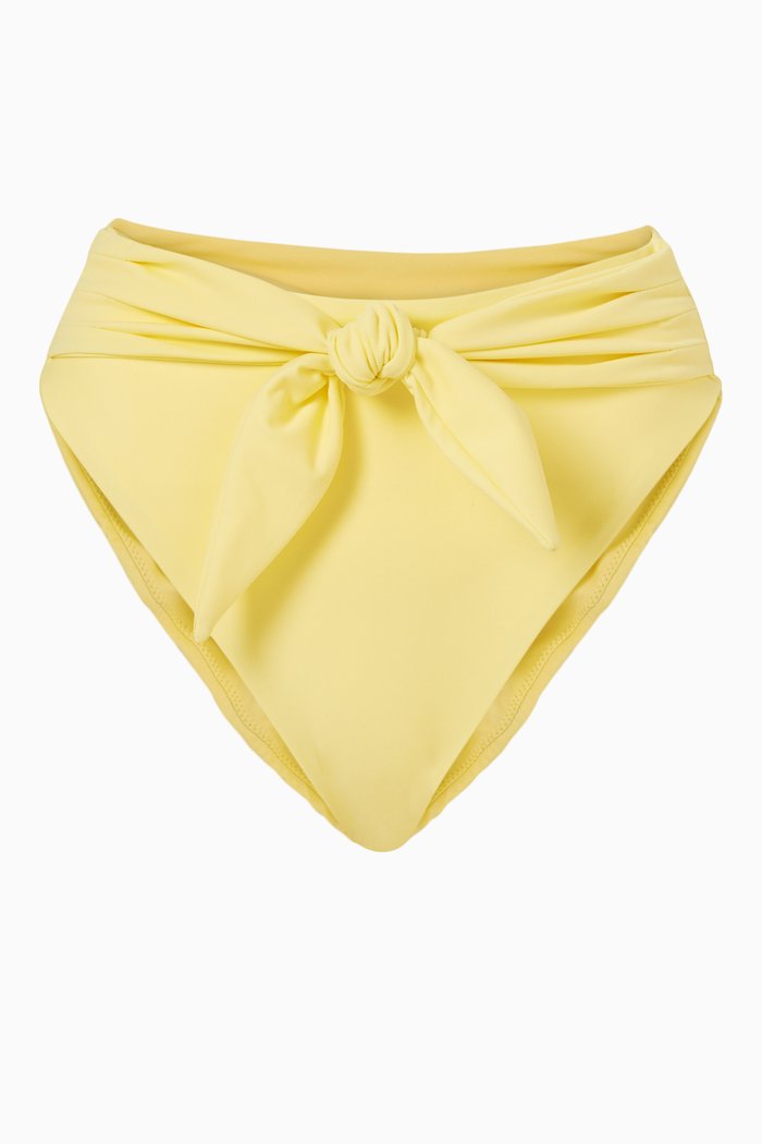 

Paula Tie-Up Bikini Bottoms in Lycra, Yellow