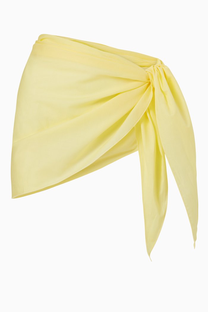 

Mini Sarong in Cotton, Yellow