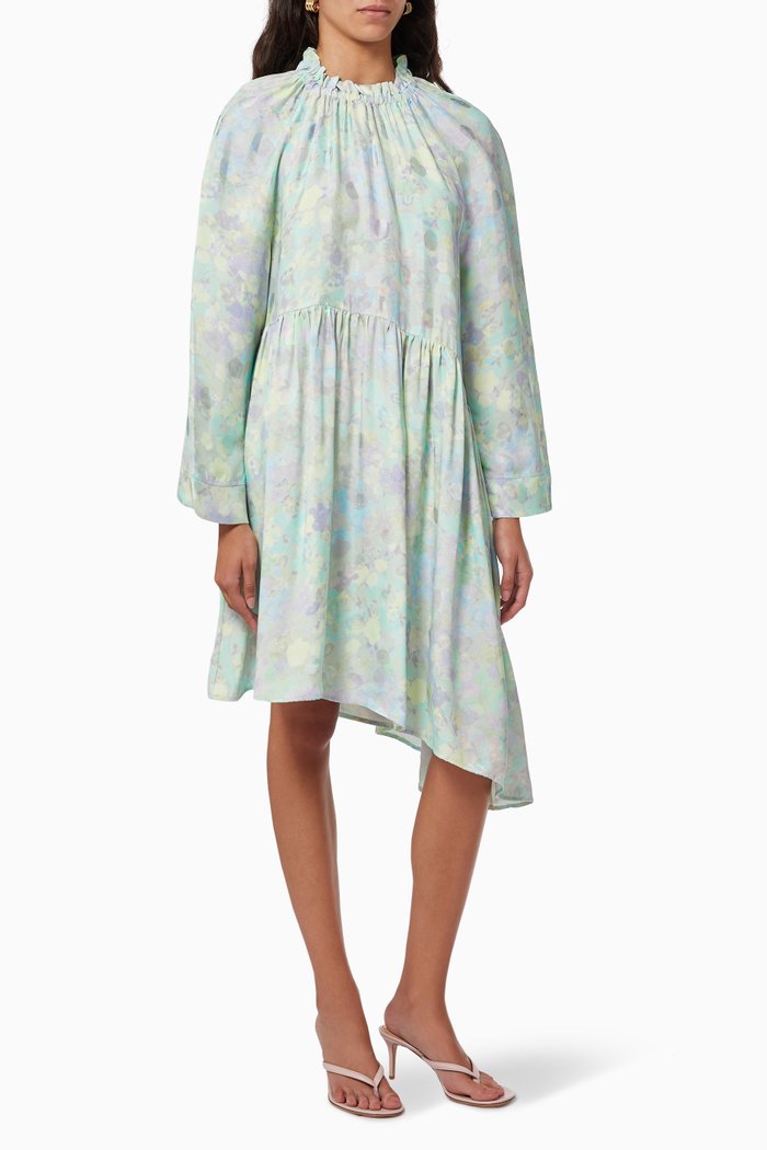 

Lamar Dress in Viscose, Blue