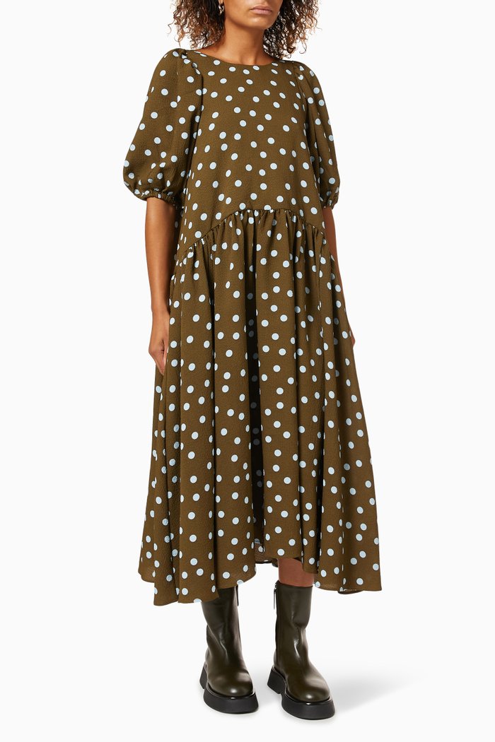 

Amelia Midi Dress, Brown