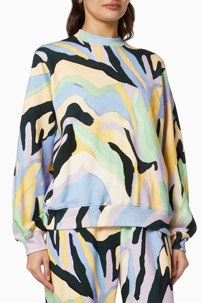 

Pran Sweatshirt in Organic Cotton, Multicolour