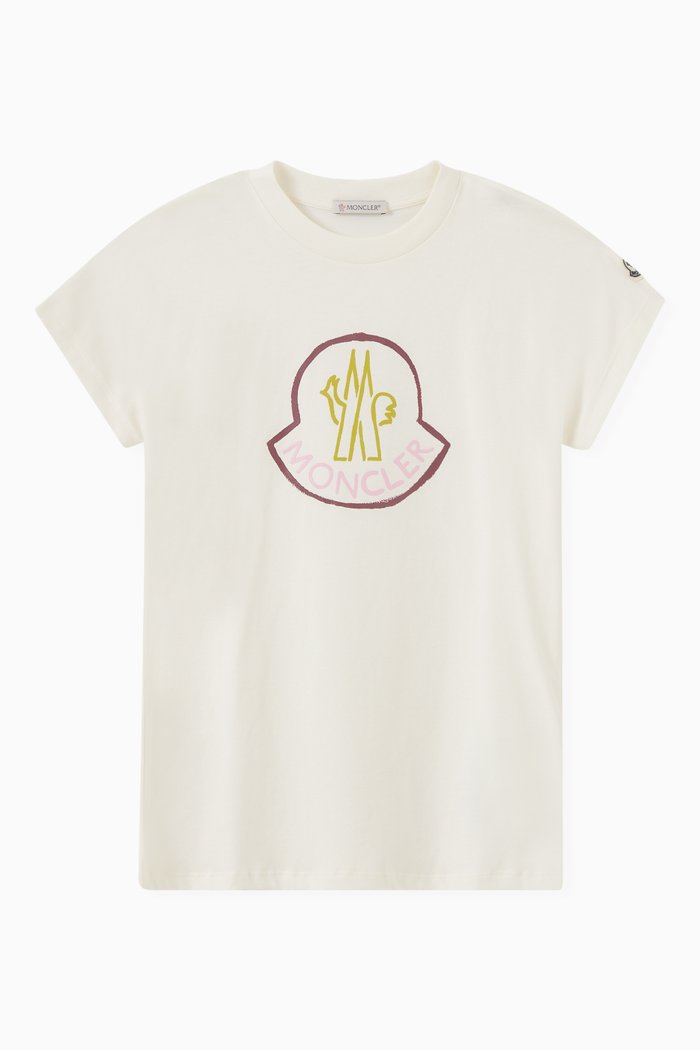 

Logo Patch T-shirt in Jersey, White