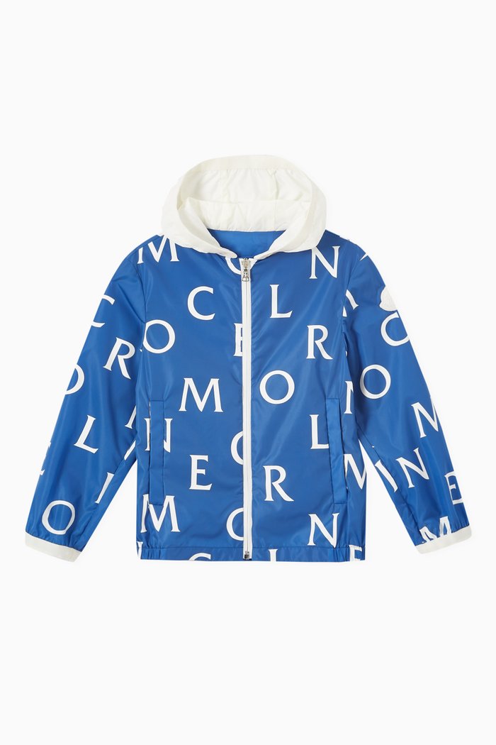 

Jiro Hooded Jacket in Nylon, Blue