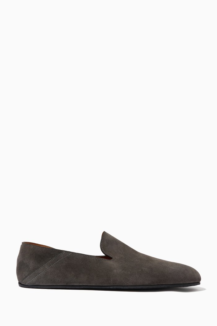 

Heston Indoor Slippers in Suede, Grey