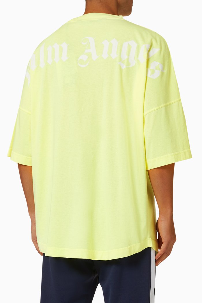 

Classic Logo Oversized T-shirt in Cotton Jersey, Yellow