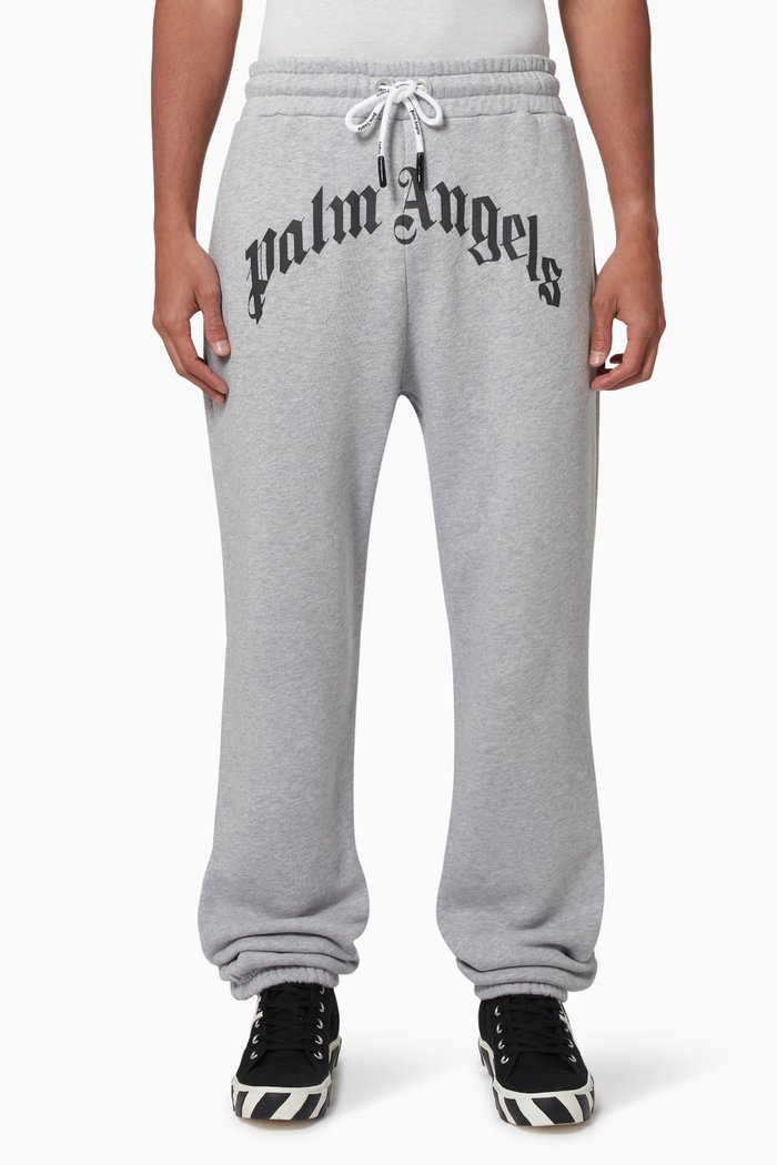 

Curved Logo Sweatpants in Cotton Jersey, Grey