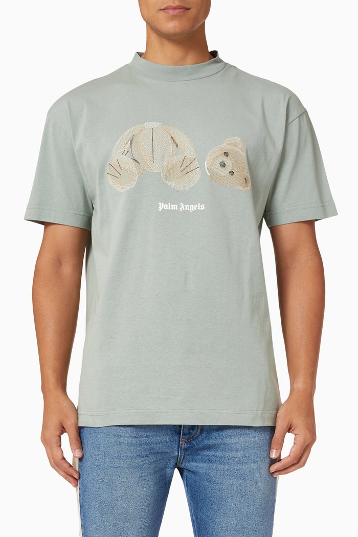 

Bear Classic T-shirt in Cotton, Grey