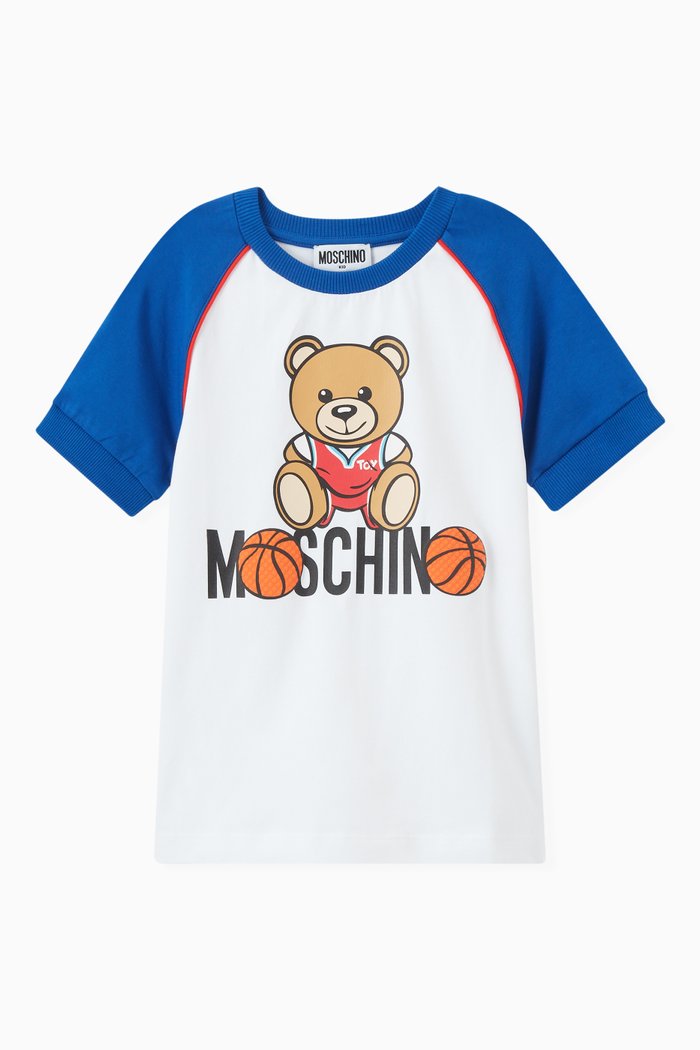

Basketball Teddy Bear T-shirt, White