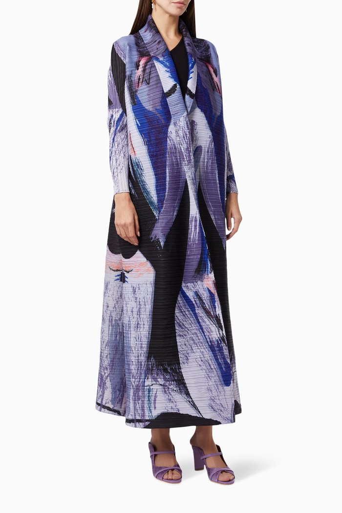 

Colourful Kaftan in Plisse, Multicolour