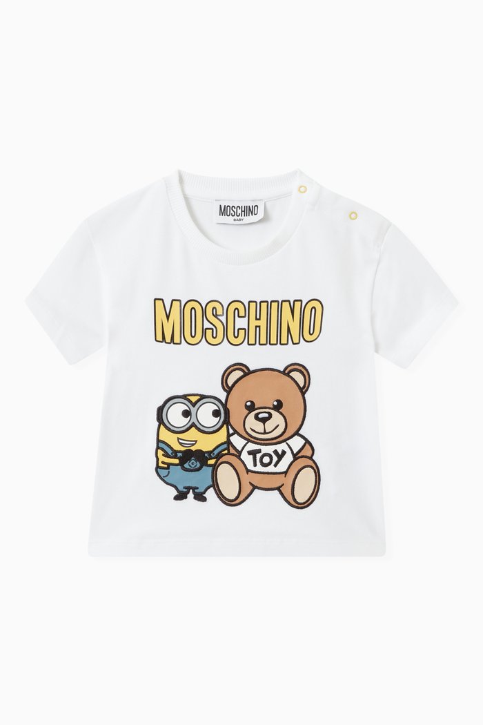 

Minions© with Teddy Bear T-shirt in Cotton, White