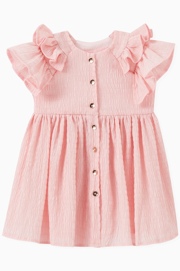

Frill Detail Dress with Bloomers, Pink