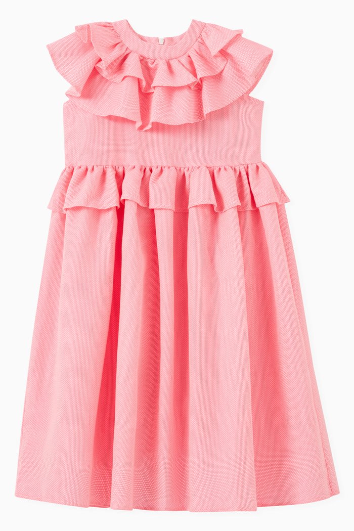 

Ruffle Collar Dress, Pink