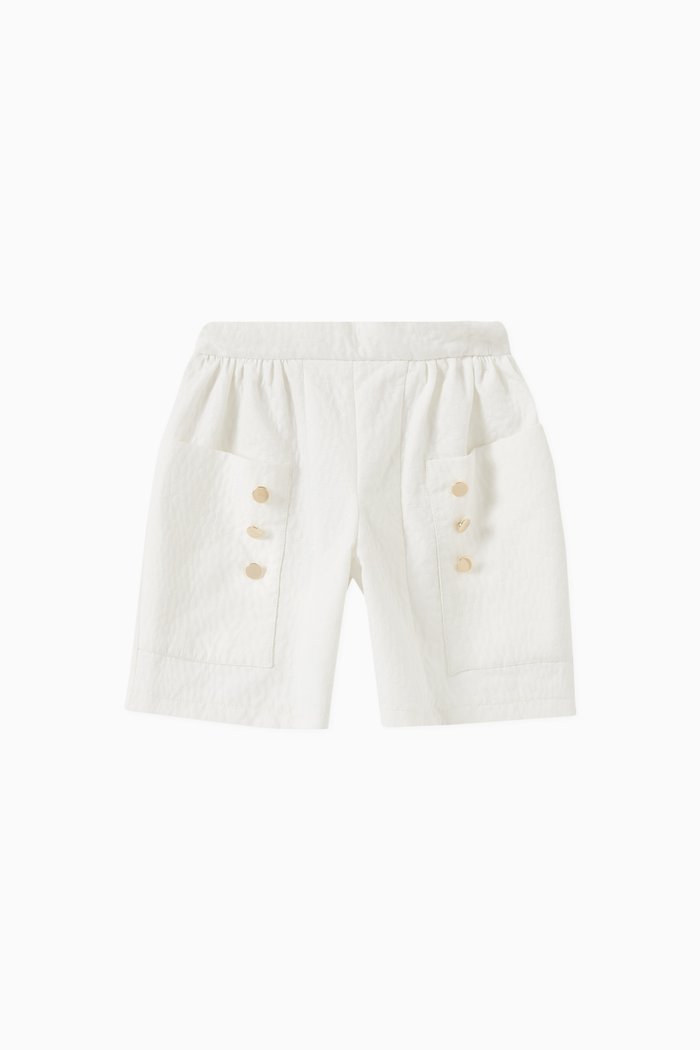 Double Pocket Button Shorts, Neutral