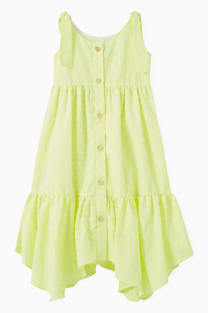 Tiered Long Dress, Green