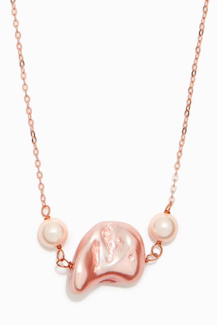 Mariah Pendant Necklace, Rose gold