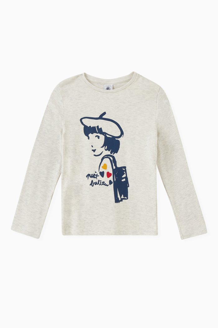

Screen Printed T-shirt in Cotton, Grey