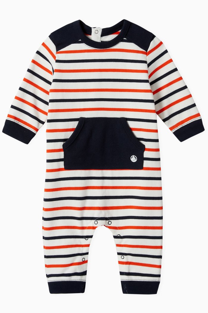 

Kangaroo Pocket Jumpsuit in Fleece, Multicolour