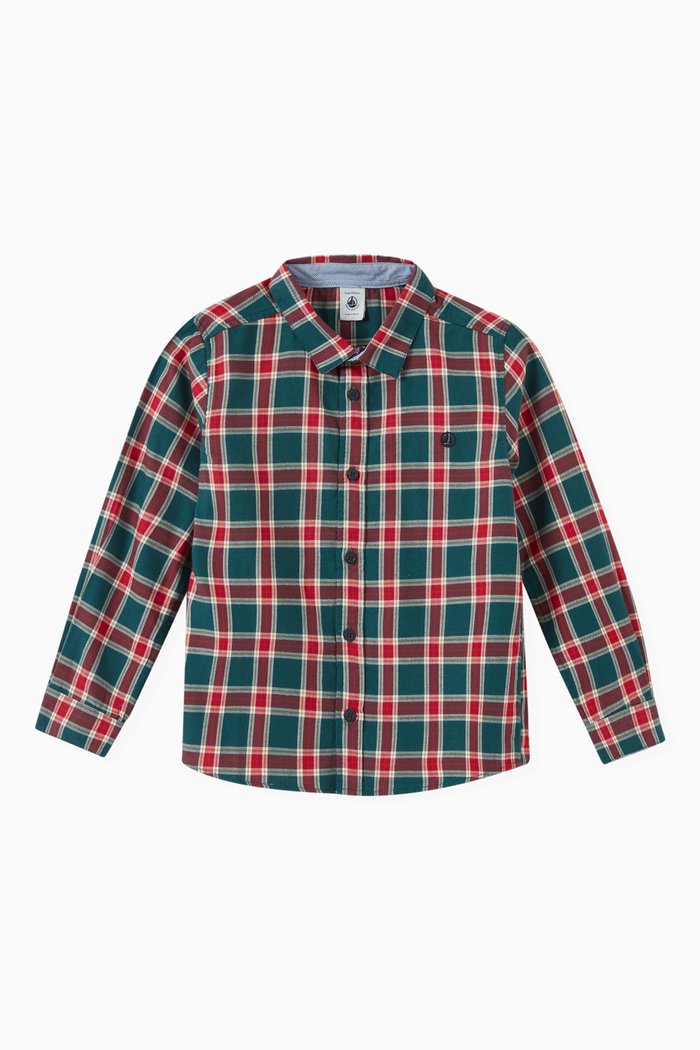 

Checked Shirt in Cotton, Multicolour