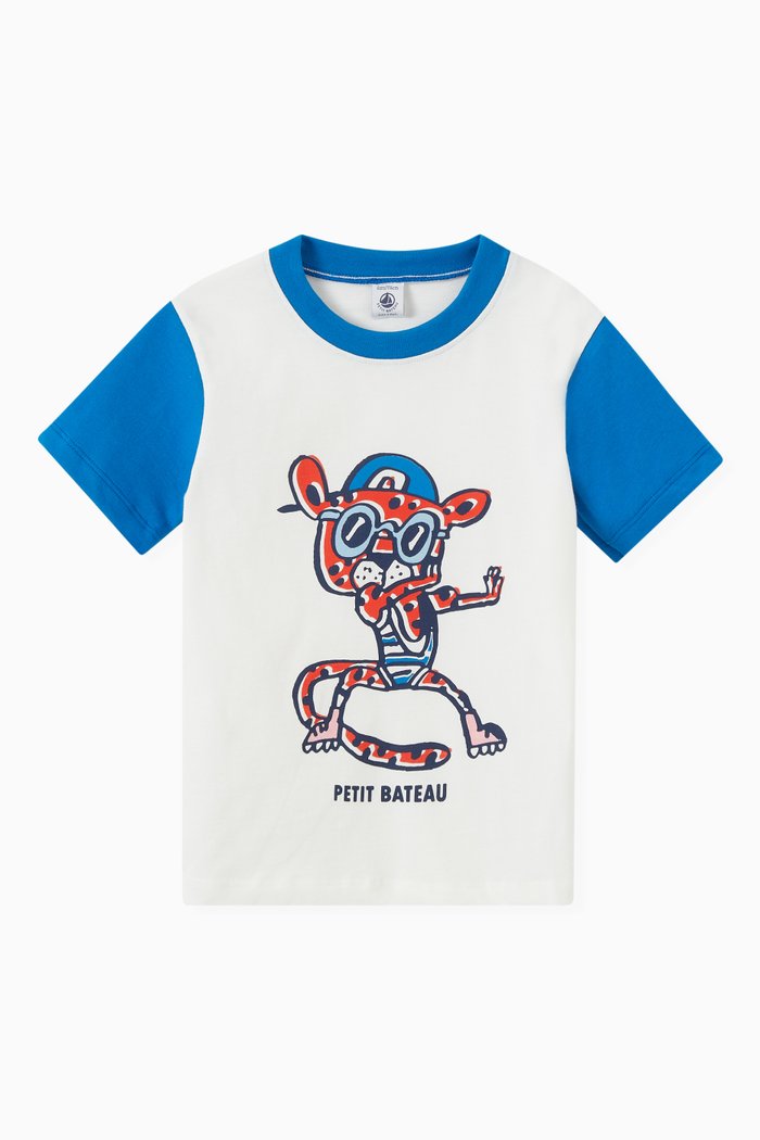 

Short Sleeve T-Shirt in Cotton, Multicolour
