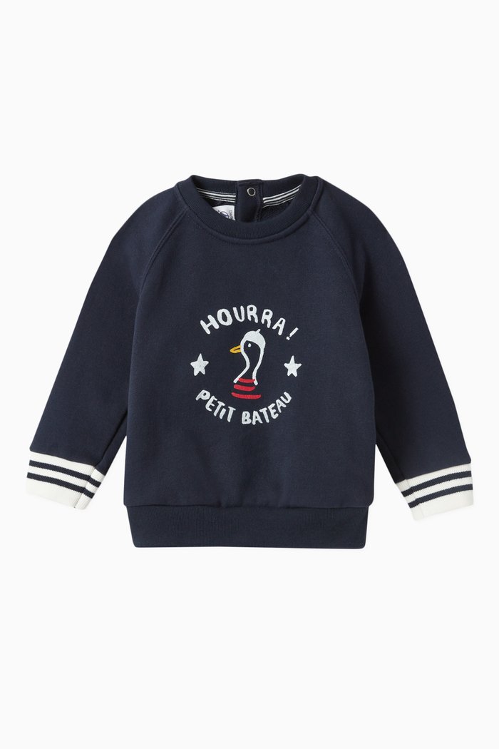 

Hourra Sweatshirt in Fleece, Blue