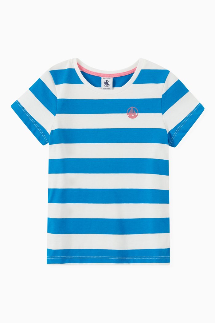 

Large Stripe T-Shirt in Cotton, Multicolour