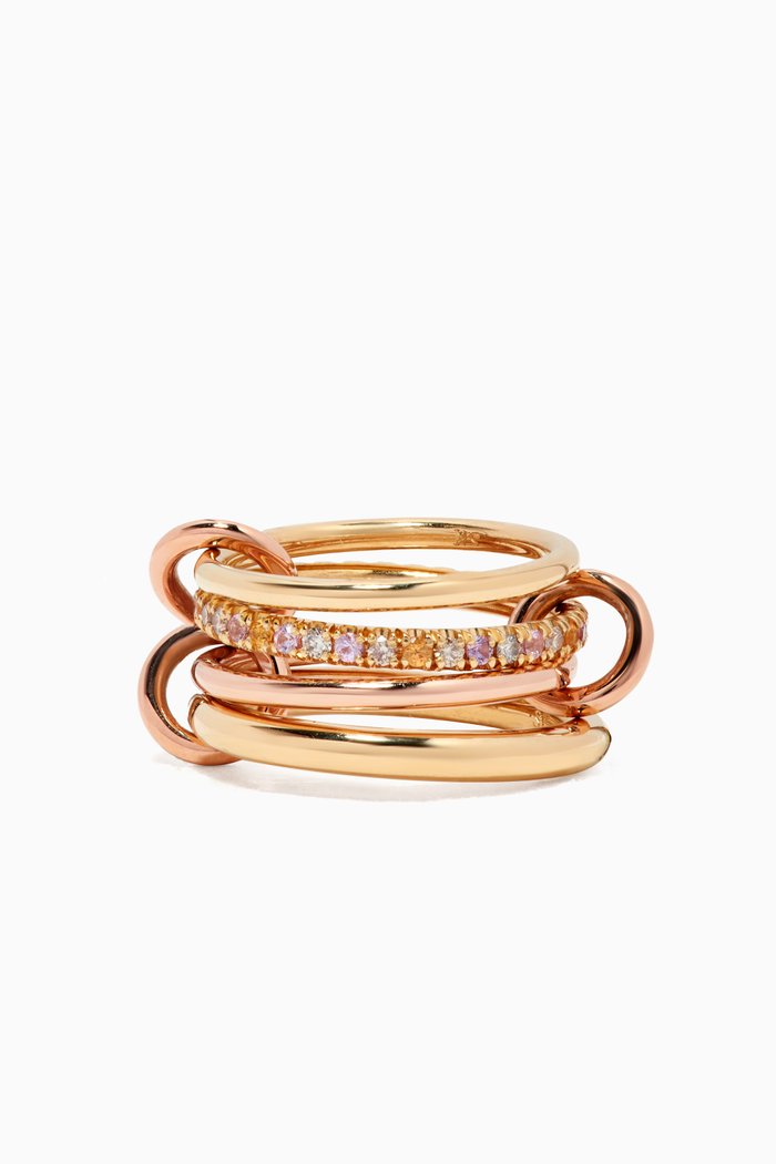 

Nimbus Diamond Linked Rings in 18kt Yellow Gold