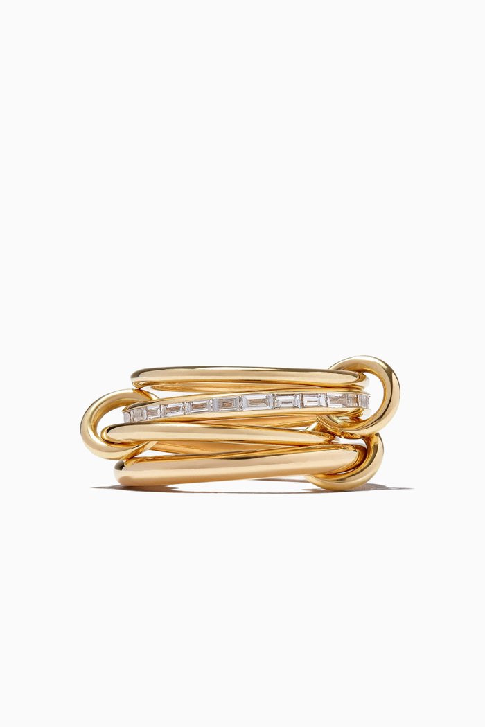 

Metius Diamond Linked Rings in 18kt Yellow Gold