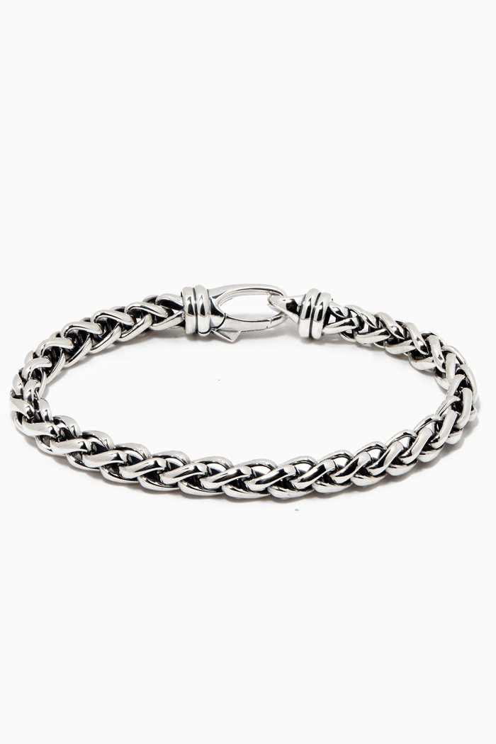 Wheat Chain Bracelet in Sterling Silver