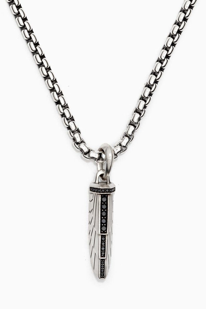 

Empire Amulet Diamond Necklace in Sterling Silver