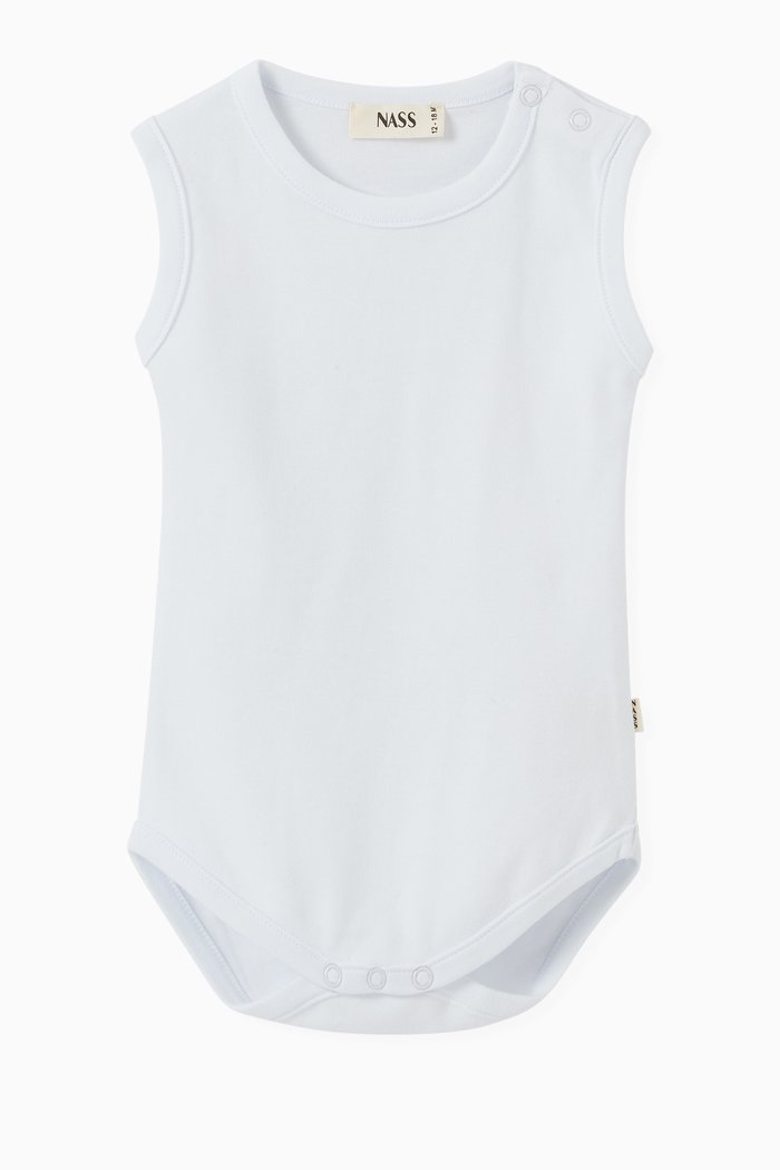 

Bayan Bodysuit in Organic Cotton Jersey, White